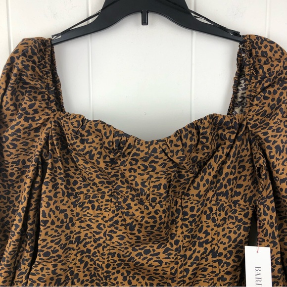 Bardot Womens Dress Leopard Print Skater Style X-Large - Picture 12 of 13